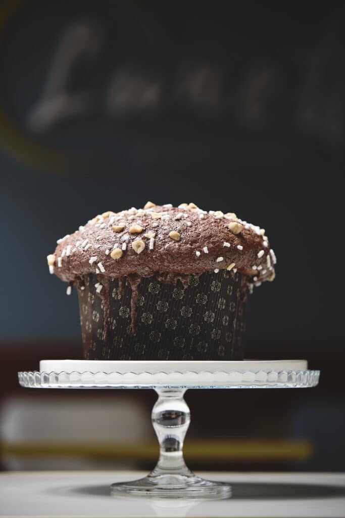 panettone al cioccolato artigianale pasticceria Bergamo